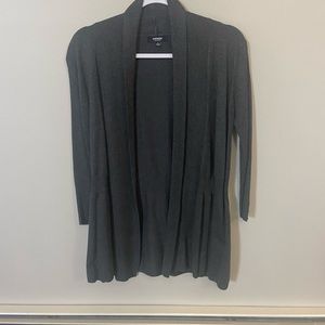 Women’s Sz Sm, dark grey, 3/4 sleeved Premise Studio cardigan.